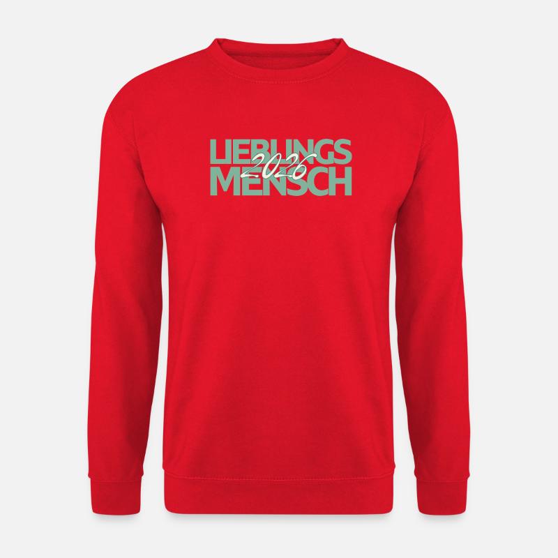 Lieblingsmensch 2026 Mint Script - Unisex Pullover - Rot
