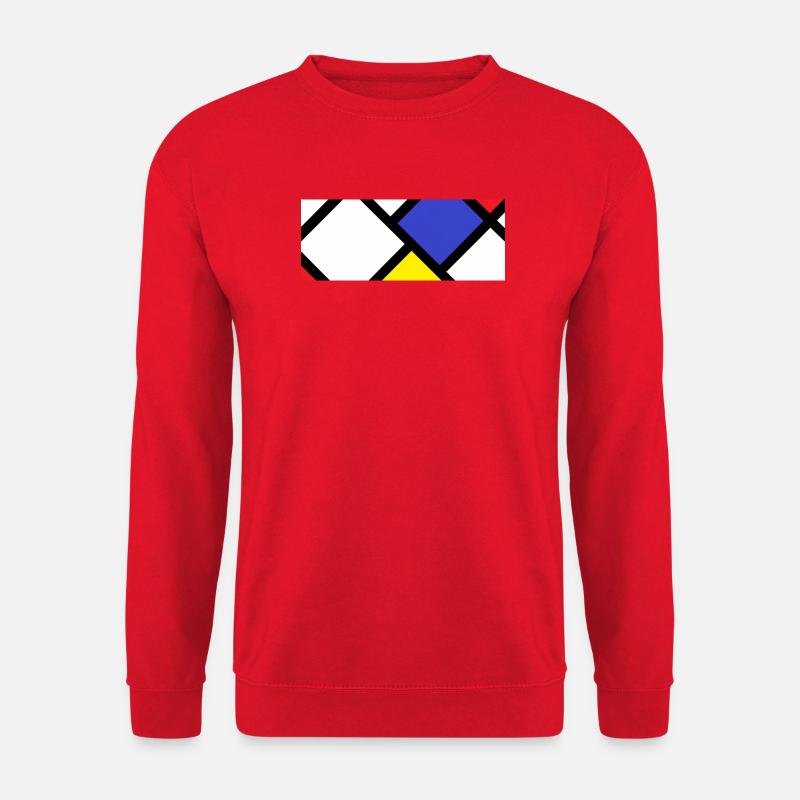 Contre-composition selon « De Stijl » - Sweat-shirt Unisexe - rouge