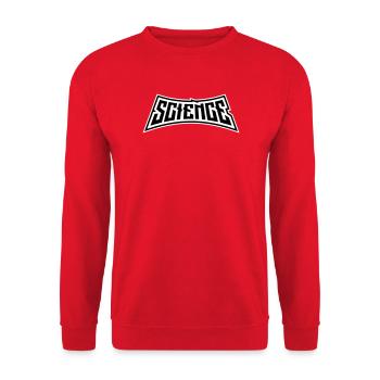 Science Science Statement Nerd Education Saying - Unisex Sweatshirt - red - Front - Alina (178cm) & Michal (187cm)