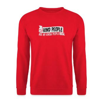 Les gens gentils sont mon genre de gentillesse - Sweat-shirt Unisexe - rouge - Devant - Alina (178cm) & Michal (187cm)