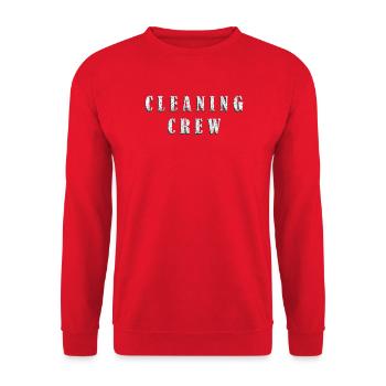 Schulhausmeister - Unisex Pullover - Rot - Vorne - Alina (178cm) & Michal (187cm)