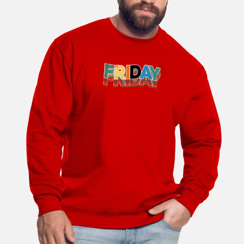 Friday Retro Stack Letters Unisex Sweatshirt