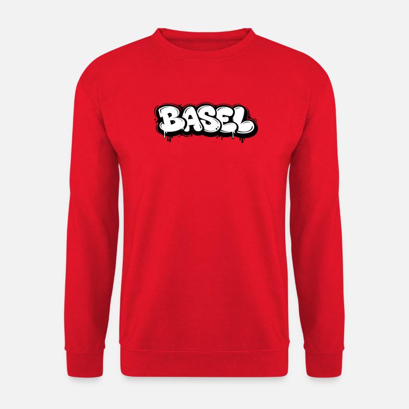 Basel Bubble Graffiti - Unisex Pullover - Rot