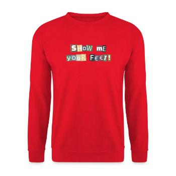 Show Me Your Feet Lösegeld - Unisex Pullover - Rot - Vorne - Alina (178cm) & Michal (187cm)