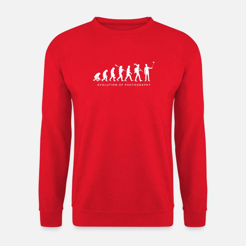 Entwicklung der Fotografie - Unisex Pullover - Rot