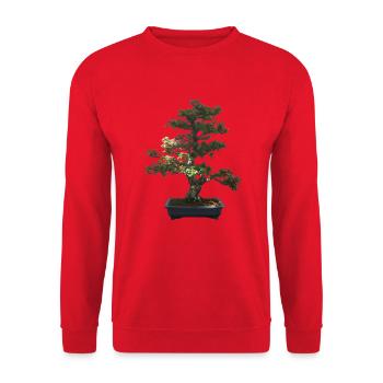 Monsieur bonsai - Unisex Pullover - Rot - Vorne - Alina (178cm) & Michal (187cm)