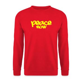 Peace Now - Unisex Pullover - Rot - Vorne - Alina (178cm) & Michal (187cm)