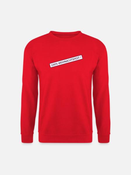 Noël à 100 % - Sweat-shirt Unisexe - rouge