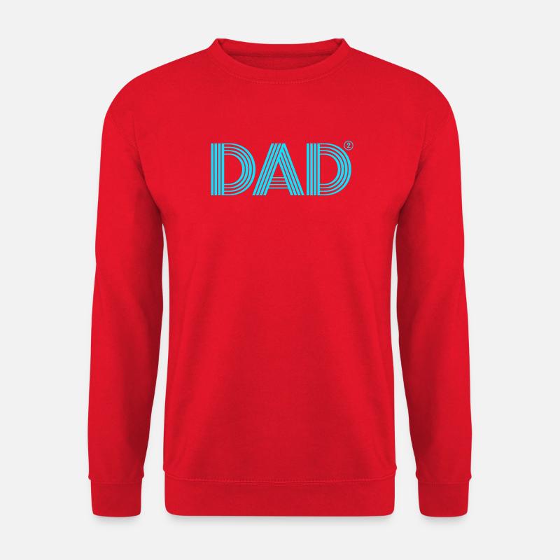 Zwillinge Vater Zwilling Papa - Unisex Pullover - Rot