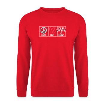 Drag Race - Unisex Pullover - Rot - Vorne - Alina (178cm) & Michal (187cm)