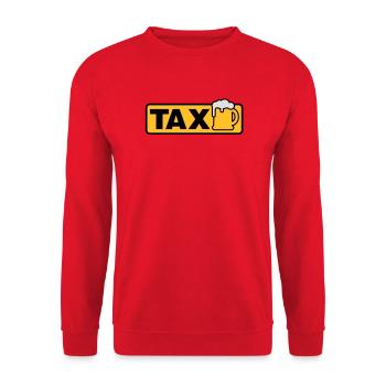 Taxi Bier - Unisex Pullover - Rot - Vorne - Alina (178cm) & Michal (187cm)