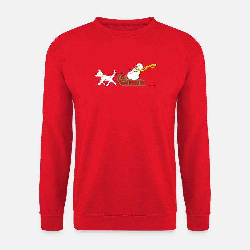 Schlittenfahrt - Unisex Pullover - Rot