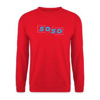 Soso - Unisex Sweatshirt - red - Front - Alina (178cm) & Michal (187cm)