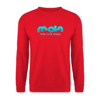 Moin, tout s’améliore - Sweat-shirt Unisexe - rouge - Devant - Alina (178cm) & Michal (187cm)
