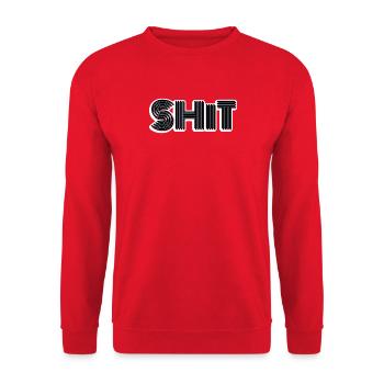 Scheiße - Unisex Pullover - Rot - Vorne - Alina (178cm) & Michal (187cm)