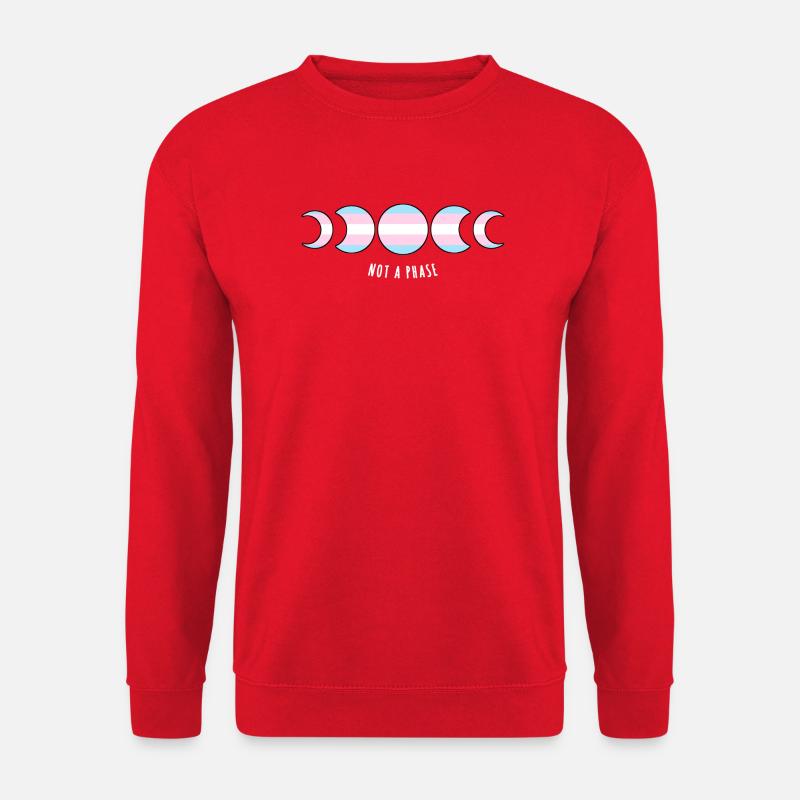 Not A Phase Transgender Flag - Unisex Sweatshirt - red