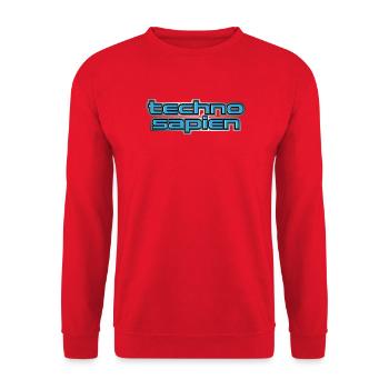Techno Sapien - Unisex Pullover - Rot - Vorne - Alina (178cm) & Michal (187cm)
