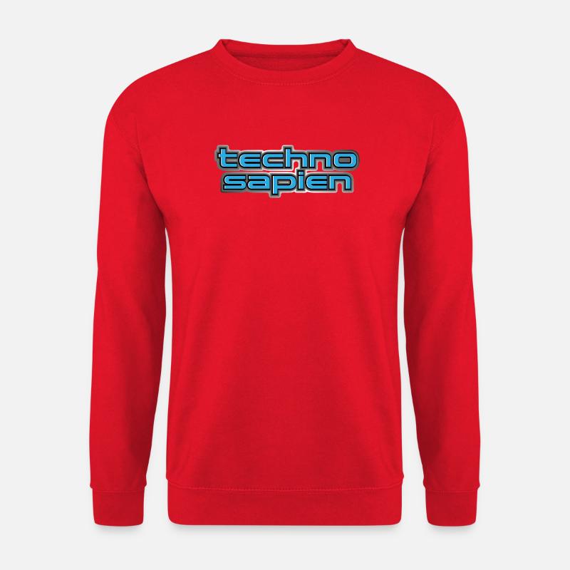 Techno Sapien - Unisex Pullover - Rot