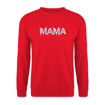 Mom Lettering - Mother's Day - Unisex Sweatshirt - red - Front - Alina (178cm) & Michal (187cm)