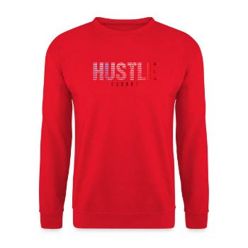 Hustle Striped Gradient - Unisex Sweatshirt - red - Front - Alina (178cm) & Michal (187cm)