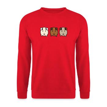 Cobaye - Sweat-shirt Unisexe - rouge - Devant - Alina (178cm) & Michal (187cm)