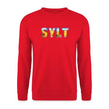 Sylt & Eis - Unisex Sweatshirt - red - Front - Alina (178cm) & Michal (187cm)
