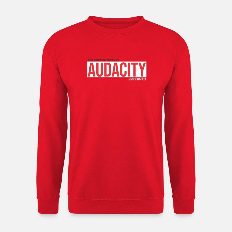 Audace, courage de sauter - Sweat-shirt Unisexe - rouge