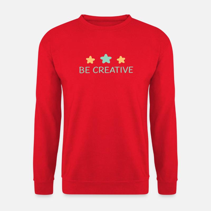 Get Creative: Pastel Stars - Unisex Sweatshirt - red