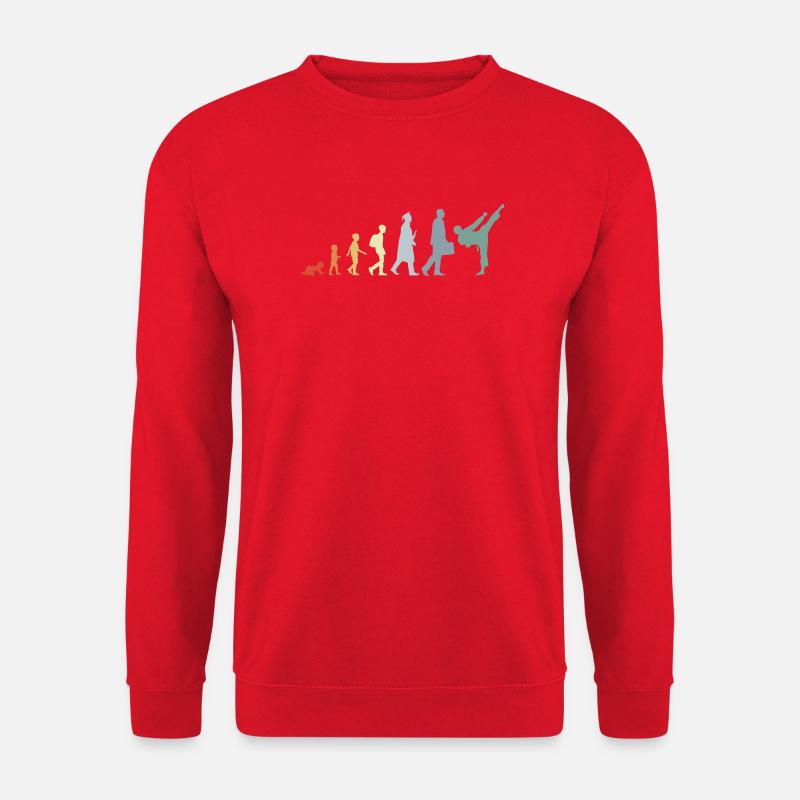 Retro Karateka Evolution - Unisex Sweatshirt - red
