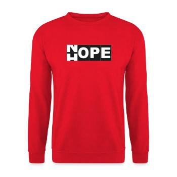Hope Non - Sweat-shirt Unisexe - rouge - Devant - Alina (178cm) & Michal (187cm)