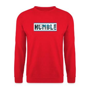 Humble Ocean Tropique Palmes - Sweat-shirt Unisexe - rouge - Devant - Alina (178cm) & Michal (187cm)