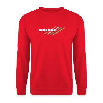 Biologist as a profession - Unisex Sweatshirt - red - Front - Alina (178cm) & Michal (187cm)