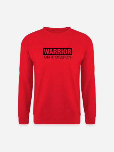 WARRIOR on a mission - Unisex Pullover - Rot