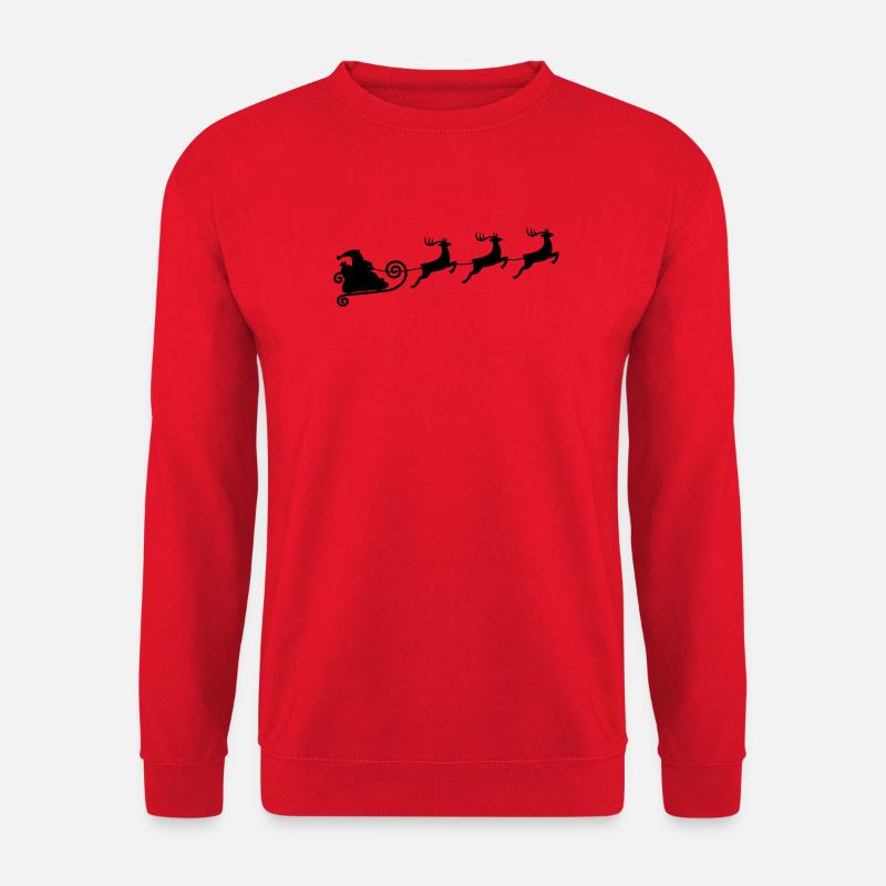 Rentierschlittenfahrt - Unisex Pullover - Rot