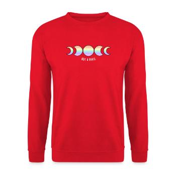 Pas une phase Rainbow Pride Flag - Sweat-shirt Unisexe - rouge - Devant - Alina (178cm) & Michal (187cm)