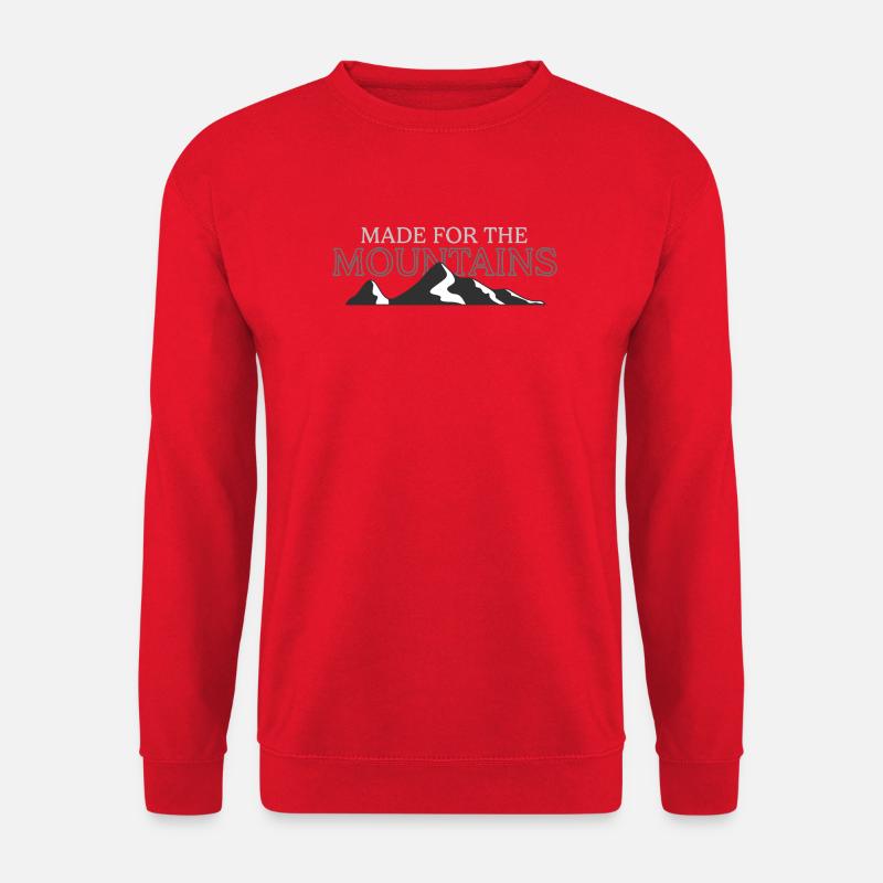 Gemacht für die Berge - Unisex Pullover - Rot