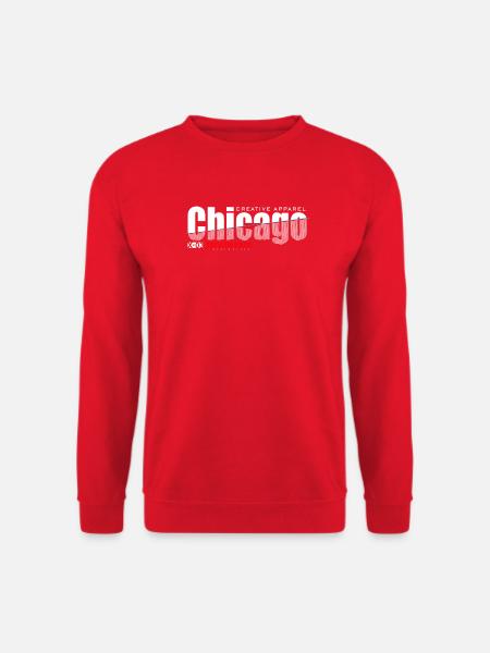 Dynamisches Sportdesign mit moderner Schärfe - Unisex Pullover - Rot