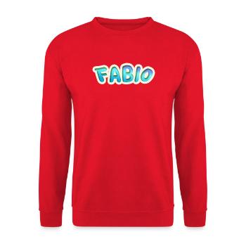 Fabio as a job - Unisex Sweatshirt - red - Front - Alina (178cm) & Michal (187cm)