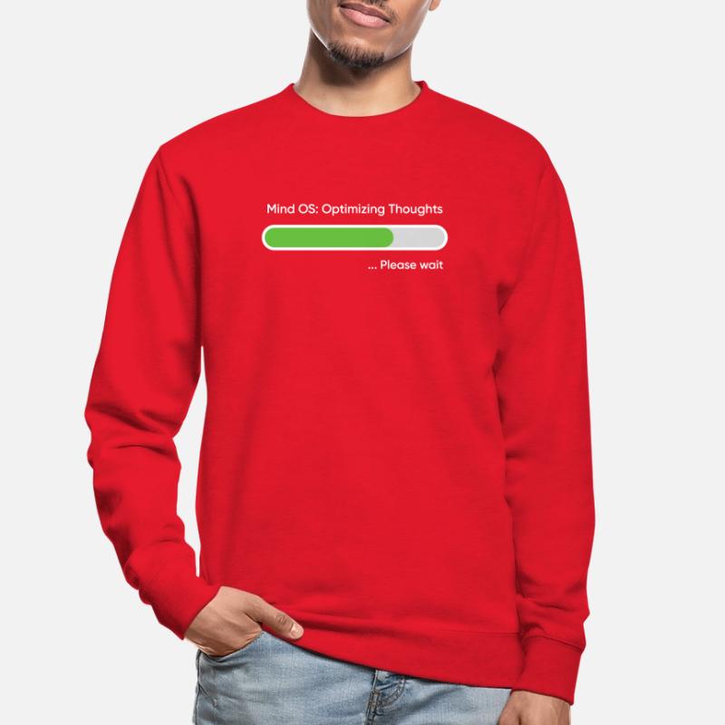 Mind OS Optimizing Thoughts... Please Wait Unisex Sweatshirt