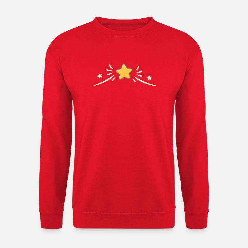 Twinkling star and sparks - Unisex Sweatshirt - red