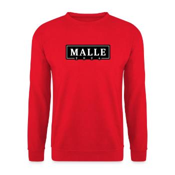 Malle 2026 Mallorca Holidays - Unisex Sweatshirt - red - Front - Alina (178cm) & Michal (187cm)