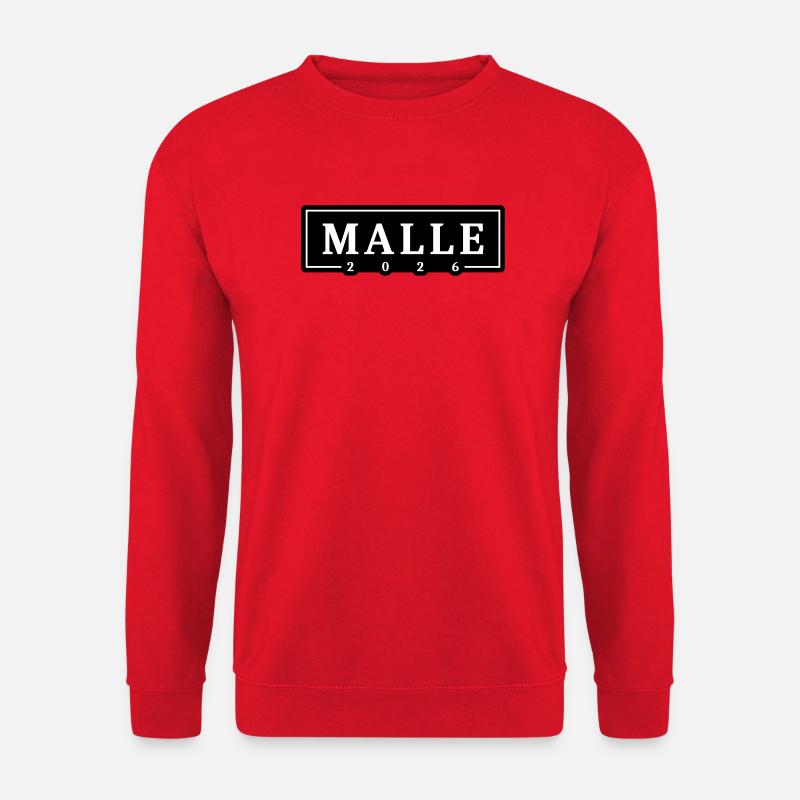 Malle 2026 Mallorca Urlaub - Unisex Pullover - Rot