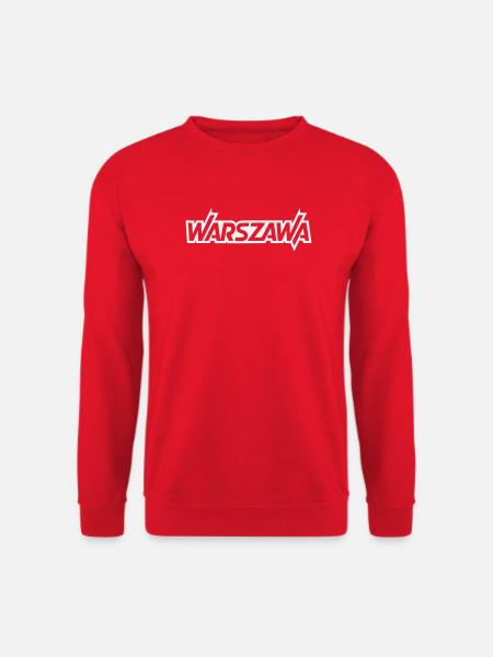 Lettres majusculées Varsovie - Varsovie - Sweat-shirt Unisexe - rouge