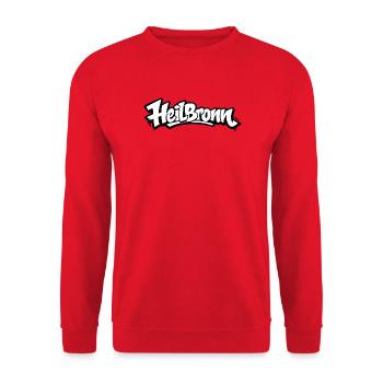Heilbronn Graffiti Logo Tee - Unisex Sweatshirt - red - Front - Alina (178cm) & Michal (187cm)