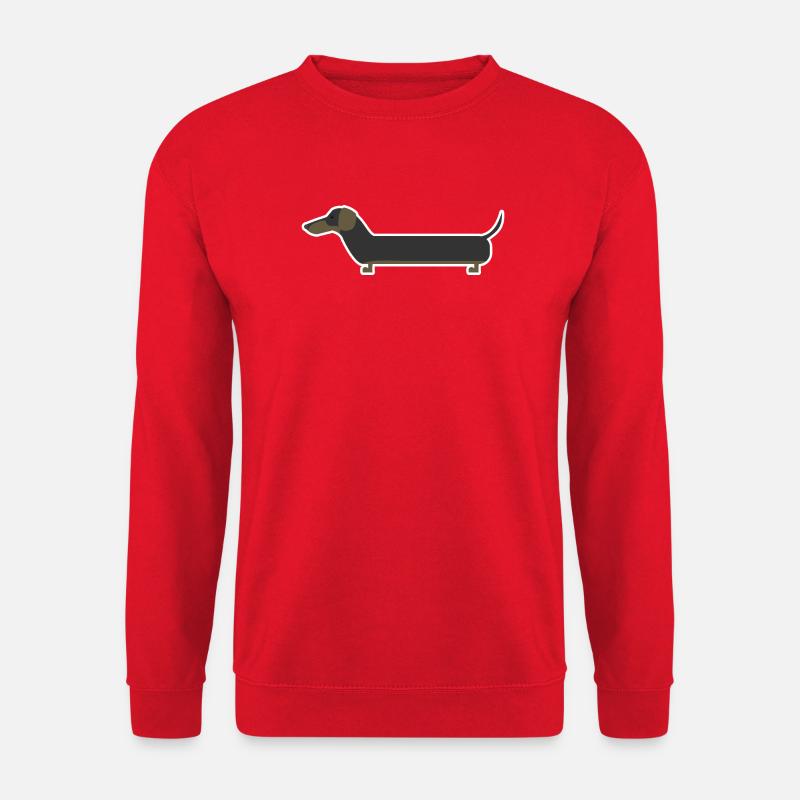Dackel - Unisex Pullover - Rot