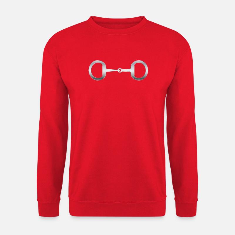 Gebisse für Pferde - Unisex Pullover - Rot