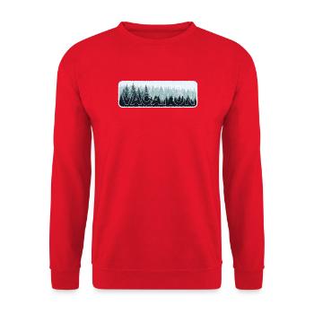 Aventure hivernale Randonnée dans la nature sauvage - Sweat-shirt Unisexe - rouge - Devant - Alina (178cm) & Michal (187cm)