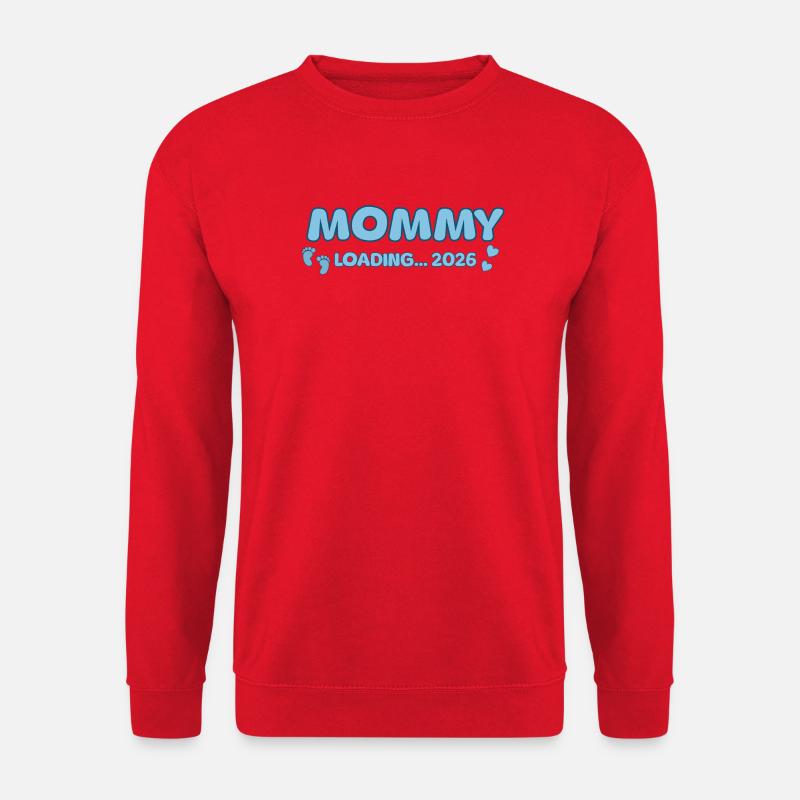 Mommy Loading 2026 - Unisex Sweatshirt - red