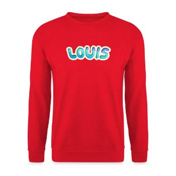 Job Louis - Sweat-shirt Unisexe - rouge - Devant - Alina (178cm) & Michal (187cm)