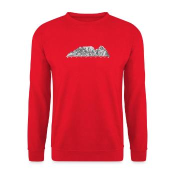 Zakopane Giewont Tatry - Unisex Pullover - Rot - Vorne - Alina (178cm) & Michal (187cm)